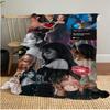Fashion Music Avatar Plush Blanket Soft Comfortable All Seasons Blanket Sofa Office Naps Blanket Outdoor Travel Throw Perfect Gift