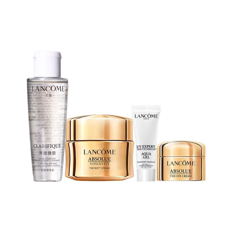 Lancôme Travel size/experience size Aurora Jing Aurora water 50ml + light pure face cream 15ml + small white tube sunscreen 10ml + pure eye cream 5ml белый