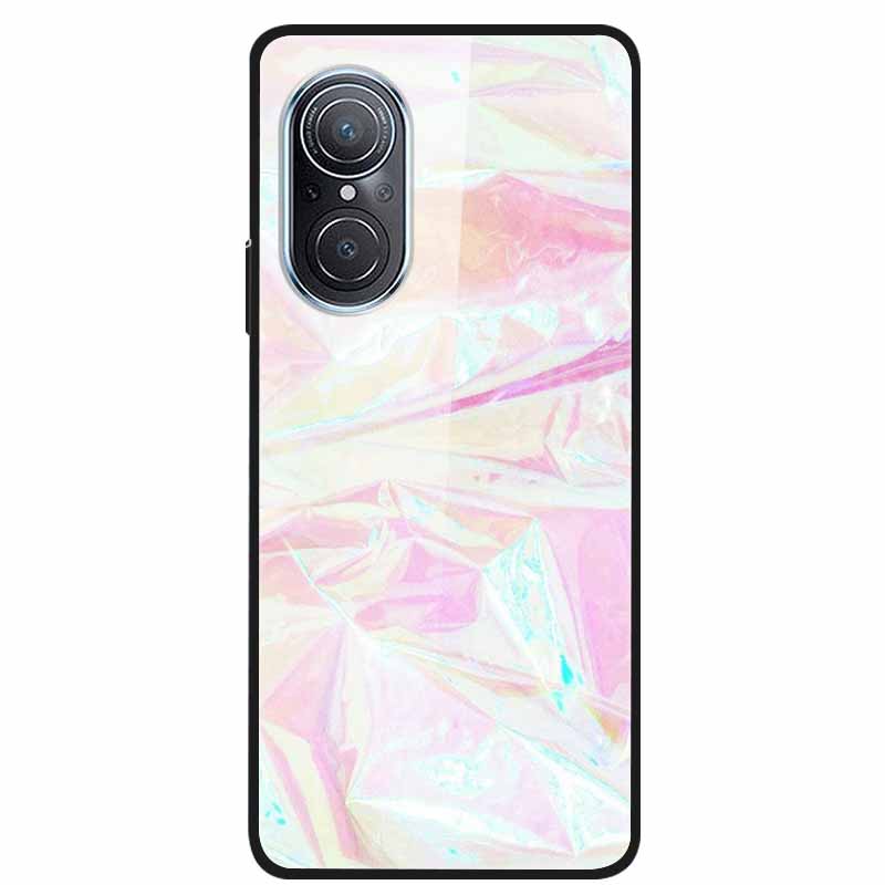 For Huawei Nova 9 10 Case Marble Tempered Glass Cover Hard Back Case For Huawei Nova9 10 SE Capa Nova10 Shockproof Funda Coque
