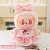 For 17cm Labubu Doll Clothes Fashion Piggy Overalls Doll Clothes Color Match Hoodies Dolls Accessories Cute Decoration Little Clothes