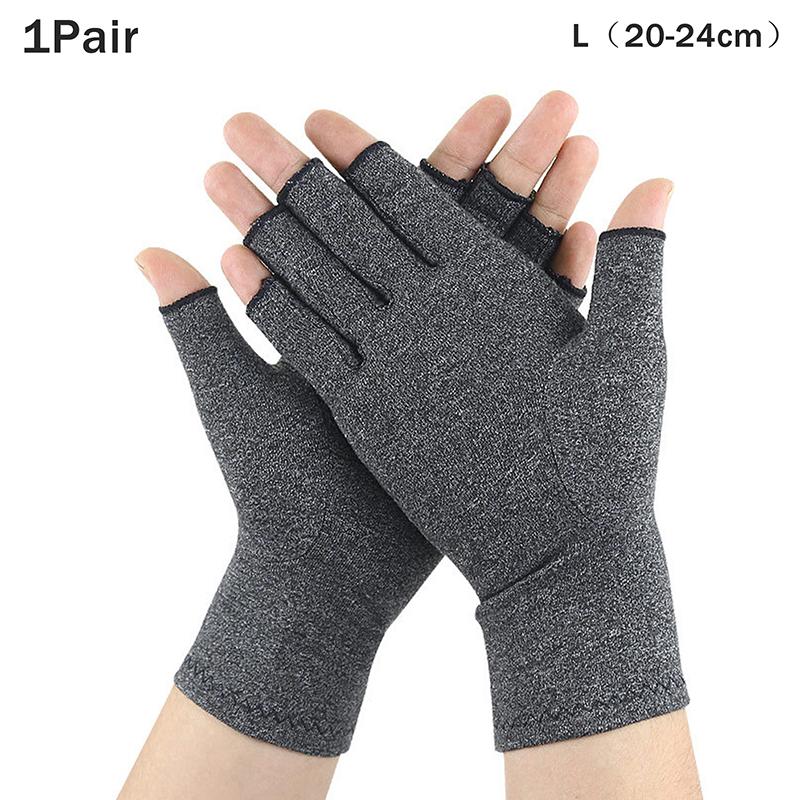 Therapy Compression Arthritis Gloves for Men Half-Finger Wrist Support Hand Joint Pain Relief Health Care Compression Gloves
