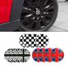 4PCS Aluminum Material Badge Is for MINI Modified Drip Glue Wheel Hub Covers, Car Wheel Hub Center Decorative Patches