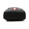 Bally Red And White Striped Color Block Leather Chest Bag Men Bags Black 6227996