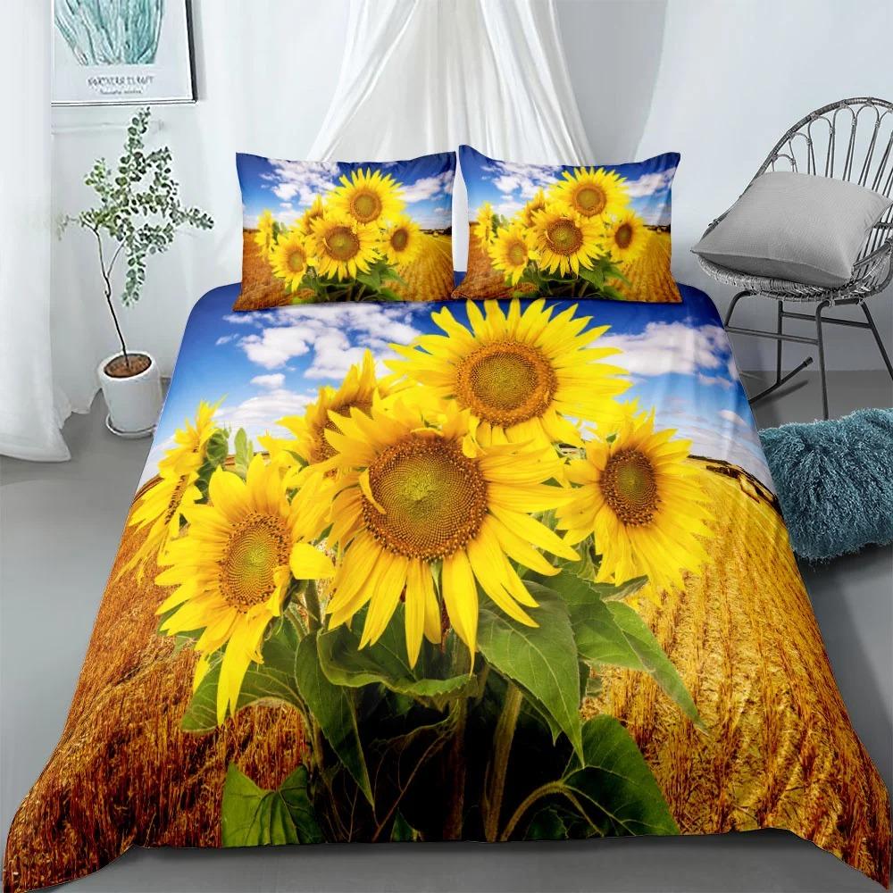 Tropische Riesenblätter Nordisches Bettbezug-Set King Queen Double Full Twin Einzelgröße Bettwäsche-Set