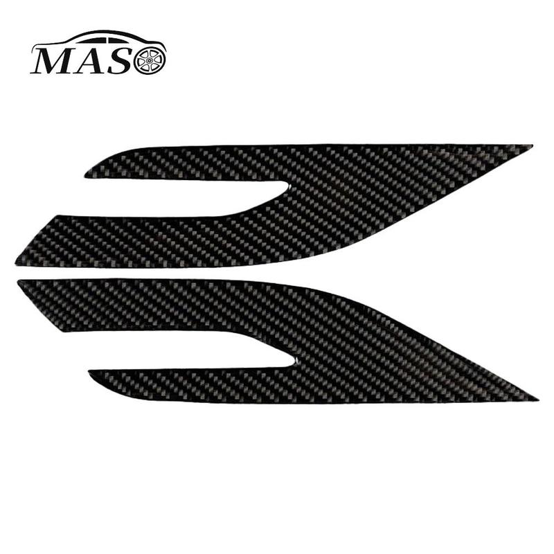2pcs Car Headlight Eyebrow Eyelid Stickers Cover Trim ABS Carbon Fiber for Toyota Camry 2018-