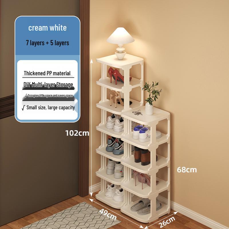 Multi-layer Shoe Rack for Narrow Entrances - Compact Indoor Storage for Dorms & Rental Homes