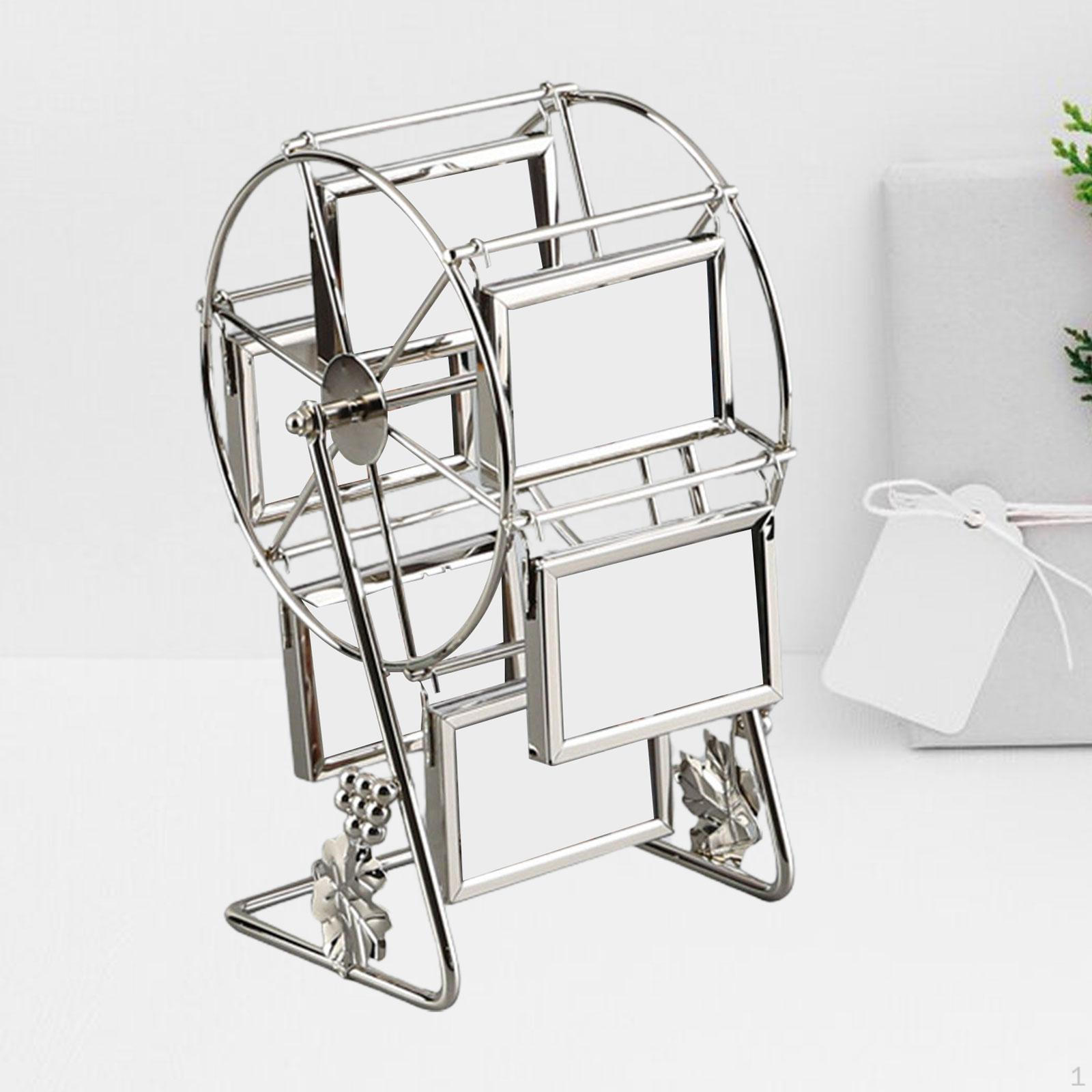 

Вращающаяся фоторамка держатель для карт дисплей фотография для свадьбы в общежитии фермерский дом Round Wheel and Leaf