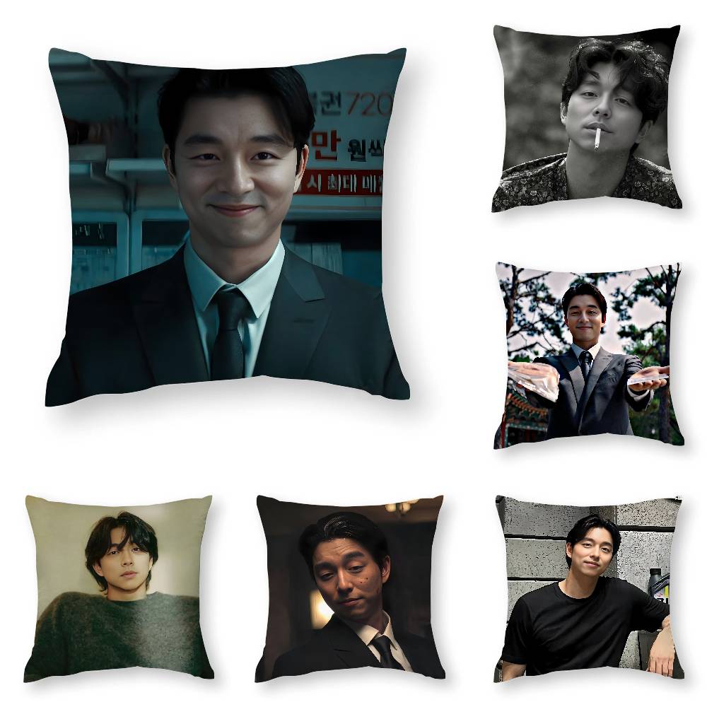 Custom G-Gong YooS KPOP Pillow Case 3D Print Polyester Fiber 40*40cm Home Sofa Throw Decoration Festival Gift