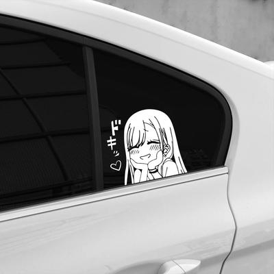 Car Motorcycle Reflective Stickers Waterproof Cute Girl Vinyl Decals PVC Auto Body Styling DIY Decorative Stickers Accessories