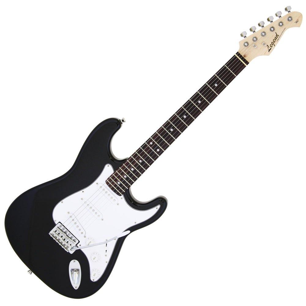 Legend Electric Guitar BK Black Strat Type Soft Case Included LST-Z