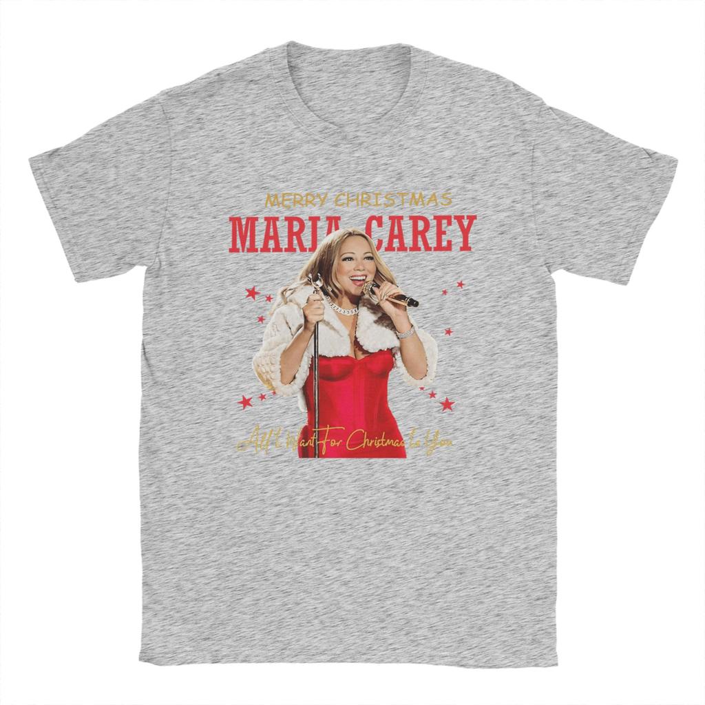 Mariah Carey  All I Want For Christmas Is You T Shirt  Hip Hop T Shirts Short Sleeve Vintage Tshirt Beach Cotton O Neck Tees