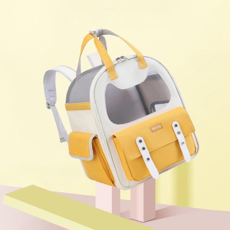 Dog Carrier Portable Cat Cage Four Season Cat Travel Bag Breathable Mesh Carrier Backpack Shoulder Bag Kitten Sling Bag