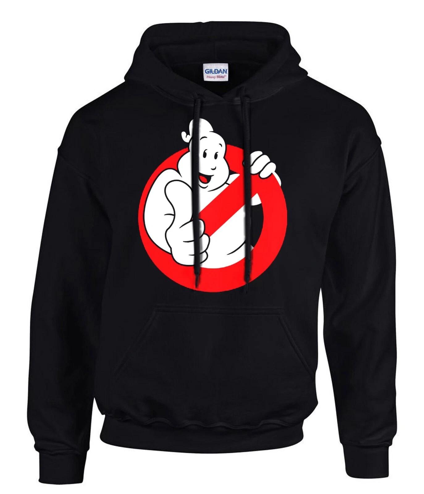 Ghostbusters Geisterjäger Logo Schwarze Hoodies Kapuzenpullover -31065 -SW XL