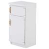 White   Refrigerator Model, 1:12  Ature Kitchen Accessories, Wooden   Furniture for Photography and Display, 5.1 X 2.4 X 2.1 Inch