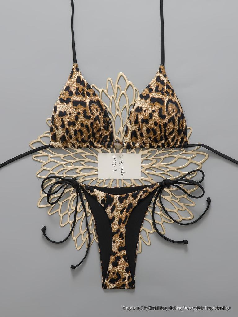 Leopard Print Thong Bikini Swimsuit - Sexy & Stylish 2026