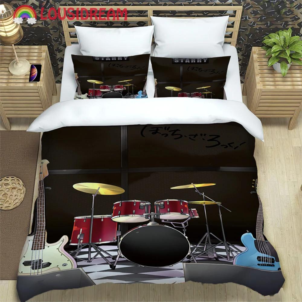 Fashion 3d Print Anime BOCCHI THE ROCK Bedding Set Article Children & Adults for Beds Quilt Covers Pillowcases Duvet Cover Sets