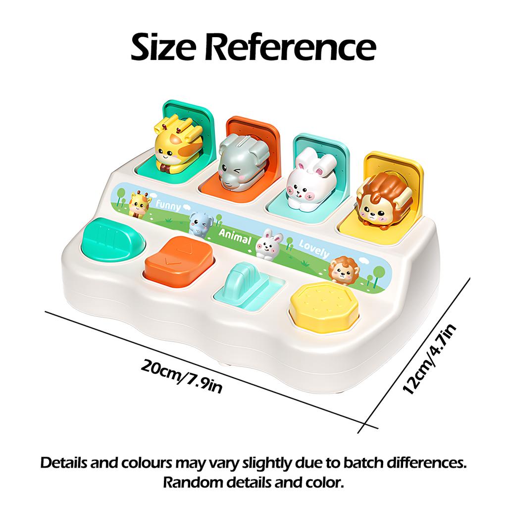 Montessori Pop-up Tierspielzeug und Lernboxen - Fördern Logik und motorische Fähigkeiten, geeignet für Kindergeburtstagsgeschenke