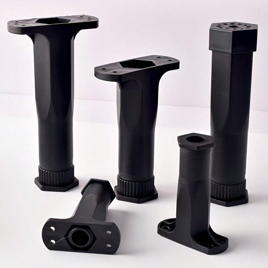 4pcs Adjustable Height Center Bed Support Legs Furniture Legs for Drop Shelves, Frames, Slats and Risers
