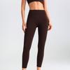 Damskie spodnie do jogi z wysokim stanem - Shark Pants - Oddychające legginsy fitness z efektem wyszczuplającym brzuch