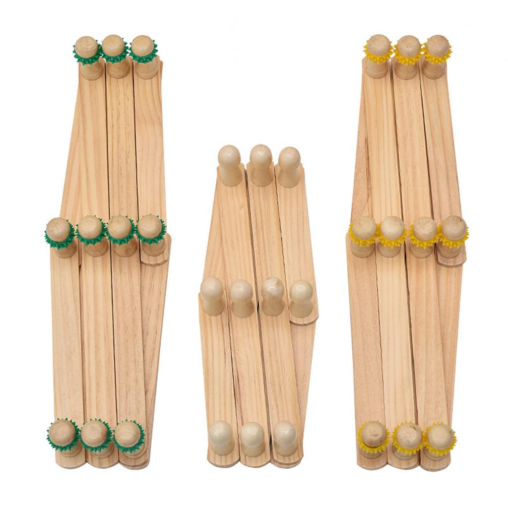 Expandable Wooden Coat Rack Wall Mount Hanger with Pegs for Hats and Mugs Space Saving Baseball Caps Organizer