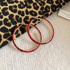 Pendientes de piel con estampado de leopardo europeos y americanos, pendientes de lujo ligero, diseño exquisito y versátil, pendientes para mujer