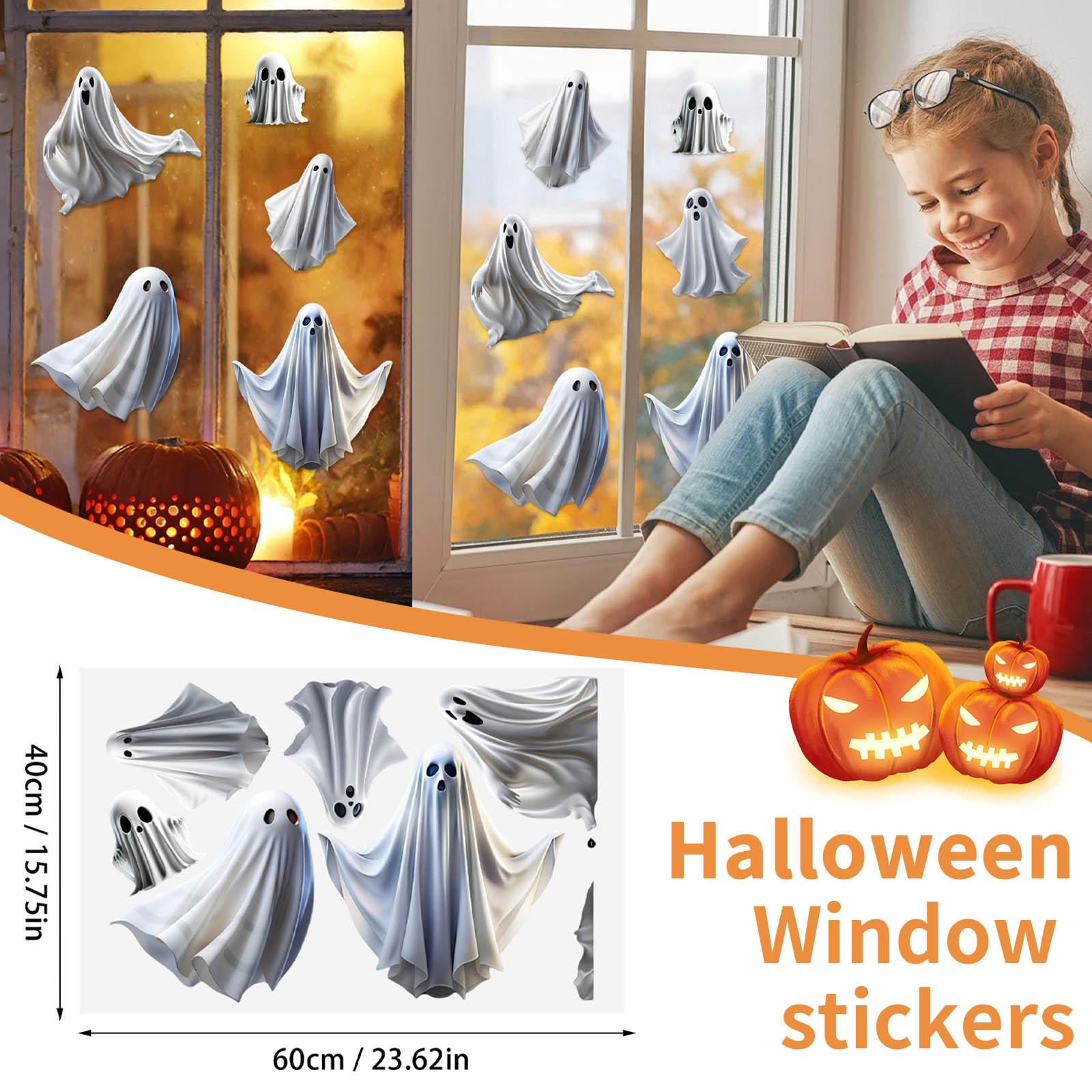 

Halloween Decoration, Funny Window Stickers, Mall Decoration, Static Stickers One Size