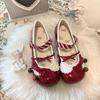Zapatos Sweet Cute Lolita Women's Leather Shoes 2026 Autumn New Women's Mary Jane Shoes Simple Versatile Women Flat Casual Shoes