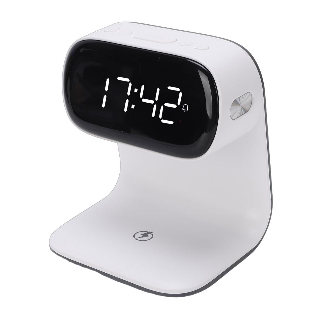 Digital Alarm Clock with Wireless Fast Charging Station 15W Touch Smart Lamp 3 Colors Nightlight for Living Room Bedside