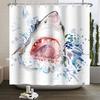 Underwater World Ocean Shower Curtain for Bathroom Seabed Animals Sea Turtle Dolphin Fish Waterproof Bathroom Curtain With Hooks
