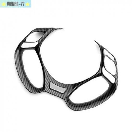 Carbon Fiber Car Steering Wheel Sheet Cover Trim For Toyota CHR CH-R 2017-