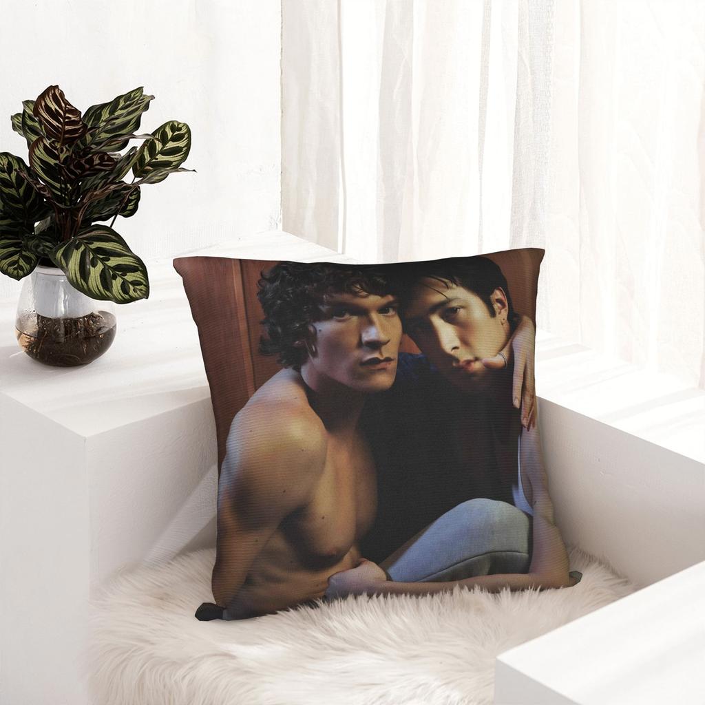 Heated Rivalry Pillowcase Printed Polyester Cushion Cover Decorations Hudson Williams and Connor Storrie Throw Pillow Case