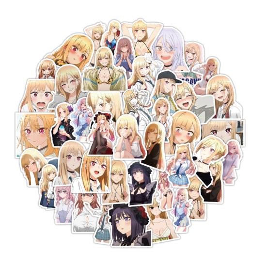 

50 шт. Мультяшні наклейки Японія Аніме My Dress Up Darling Мила Дівчина