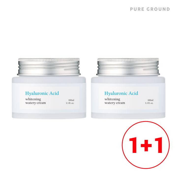 [PureGround] Hyaluronic Whitening Moisture Cream 100ml 1+1: