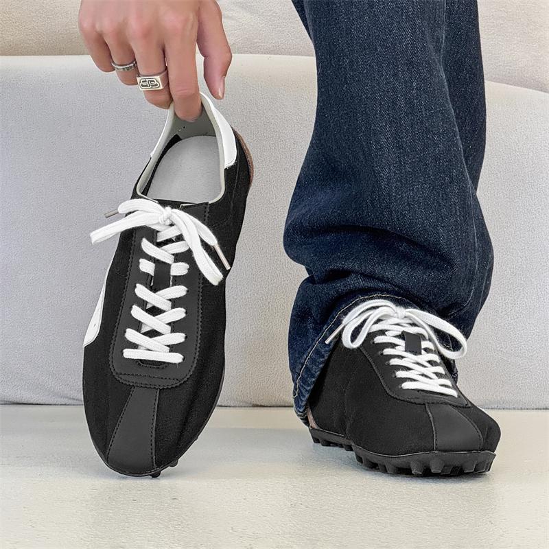 Fashion Casual Vintage Low Top Sneakers Breathable Comfortable Walking Shoes Men Fashion Lightweight Slip-On Flats Men's Canvas Shoes