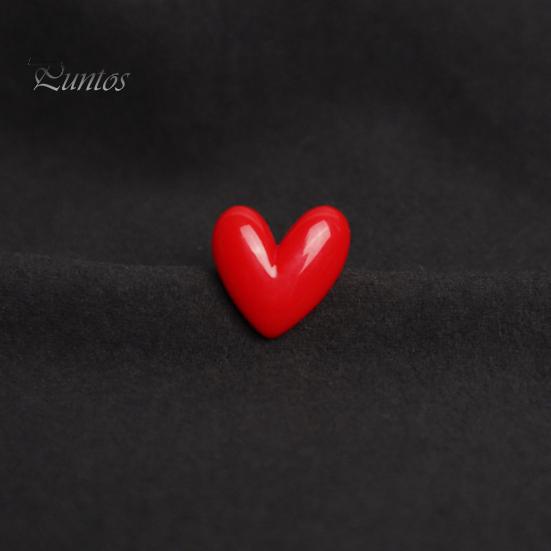 Red Heart Shape Brooch Wedding Party Jewelry Brooch Pin Women Lovers Gift Resin Love Pin Christmas New Year Gift