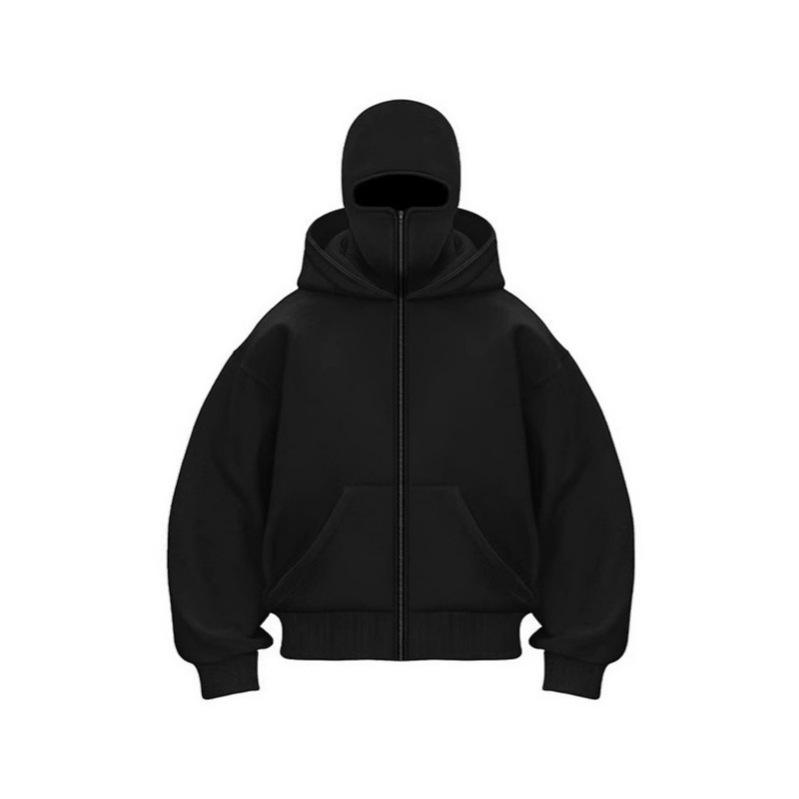 Trendy Unisex Double-Layer Hooded Zipper Sweatshirt for Autumn/Winter