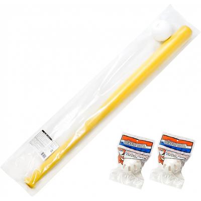 Set de balle Wiffle avec batte et 3 balles [Produit Officiel Japon] Blanc