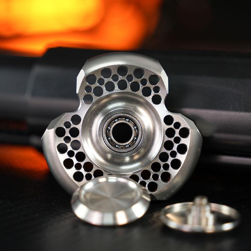 Metal Stainless Steel Edc Hand Fidgeting Spinner Rotating Roller Spinning Top Tip Relieve Stress Reducing Toys Counter Stress Men