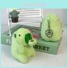 Adorable Avocado Capybara Plush Keychain Soft Short Plush Stuffed Animal Toy