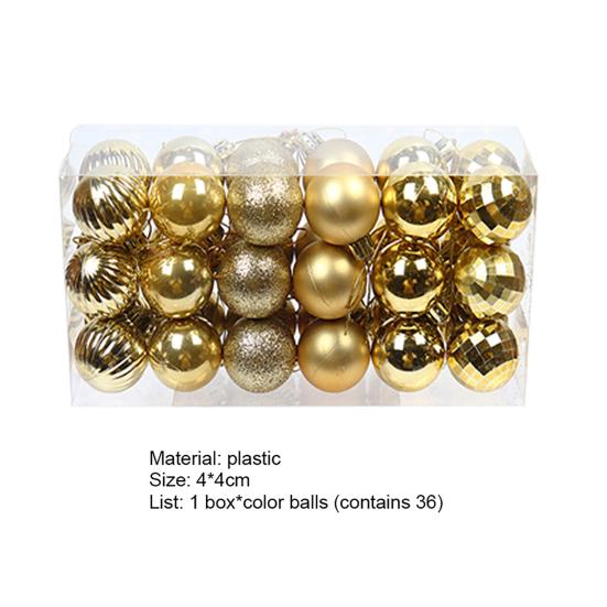 Christmas Balls Ornaments Lovely Eye-catching Plastic Christmas Balls Pendant Festive Ambience Christmas Tree Balls Christmas Tree Balls