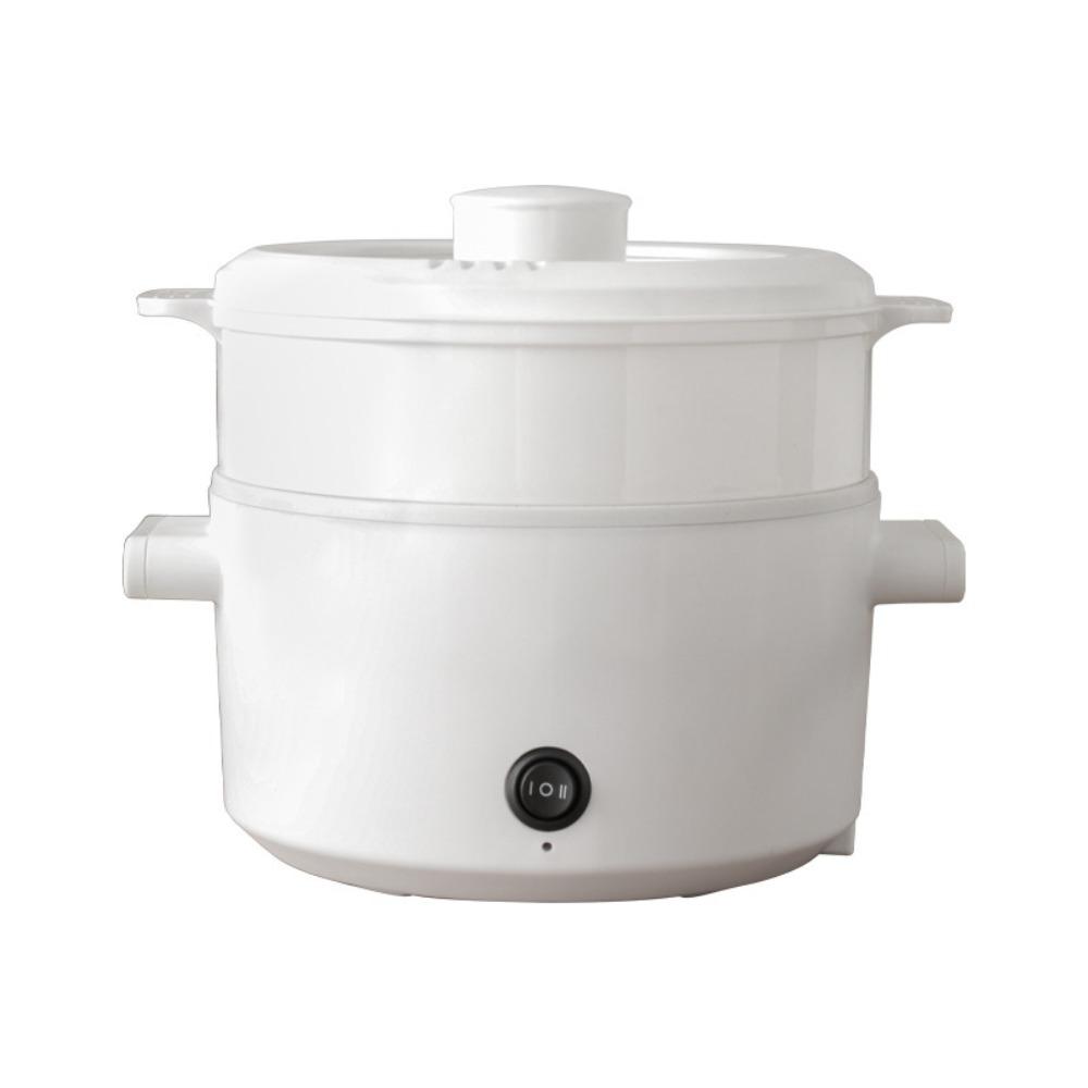 Non Stick Electric Cooker with Steamer Soup Stew Pot Electric Hot Pot  Student Dormitory