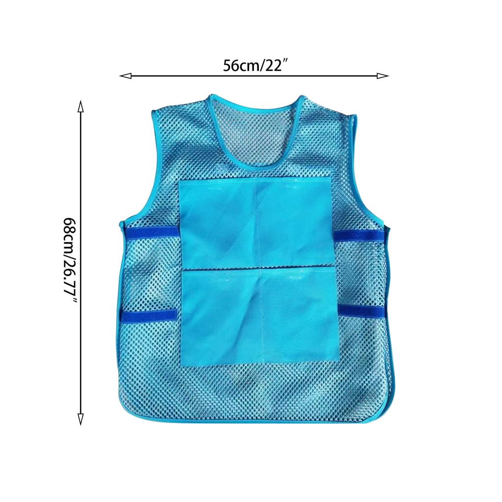 Summer Ice Pack Cooling Vest Ice Cube Ice Pack Vest Vest With 8 Ice Packs Heatstroke Safety Vest Clothing Jacket