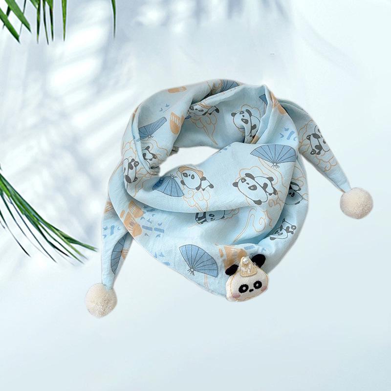 2025 Cute Children's Triangle Scarf - Warm & Versatile Neck Warmer for Autumn & Winter