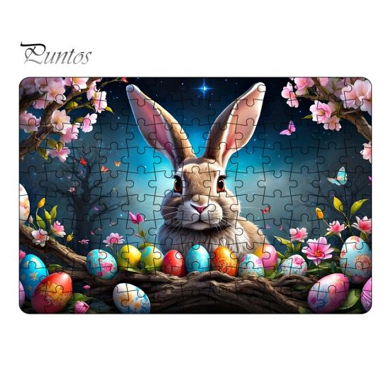 

130 шт./компл. Пасхальный кролик пазл красочный яйцо кролик головоломка сборка игра для детей взрослых образовательная бумажная головоломка игрушка украшение дома B