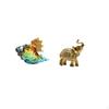 Glass Elephant Conch Figurine Resin Sea Animal Art Sculpture Decorative Ornament for Home Office