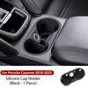 Silicone Cup Holder Coasters Ert for Porsche Cayenne Macan Center Console Anti-Slip Drink Mat Auto Accessories