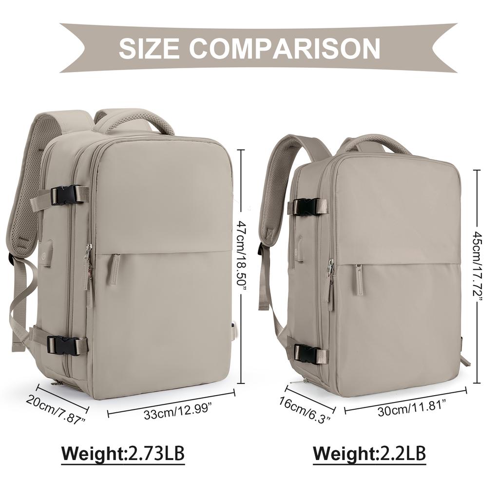 Travel Backpack for Men Women, 40L Flight Approved Carry On Hand Luggage, Anti-Theft Business Laptop Large Daypack Weekender Bag