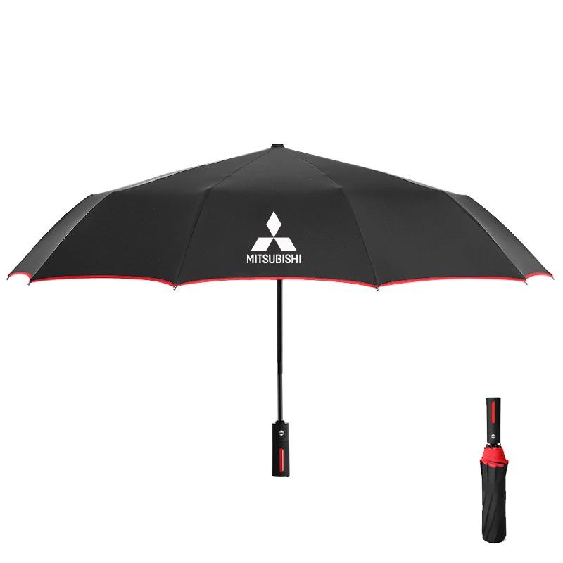 

Car Automatic Folding Windproof Sunshade Umbrella For Mitsubishi Outlander Pajero Asx Lancer EX Evolution X L200 Ralliart Triton