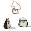 Cartoon Anime Canvas Bag With Contrast Color Design For Daily Casual Use