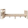 Vidaxl Bed Frame Without Mattress, 140X200 Cm, Solid Pine Wood